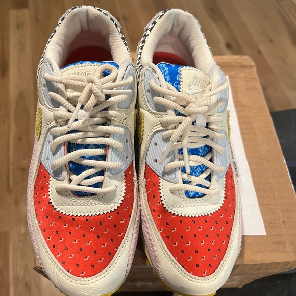 Nike Air Max 90 Patchwork Women's Size 9 Multicolor EUC - Picture 6 of 6